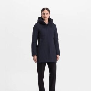 UBR Spectra Winter Coat, hooded, Primaloft Warmth, Navy blue, Large